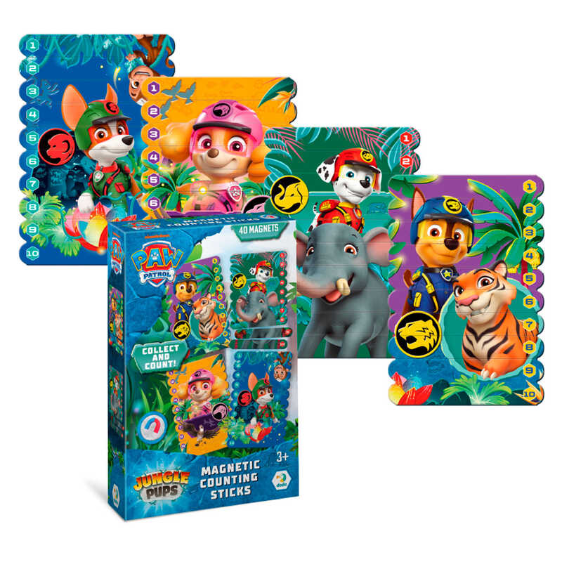 гр Магнітні палички для рахування "Джунглі" 200654 (24) "DoDo", 40 магнітних елементів, в коробці