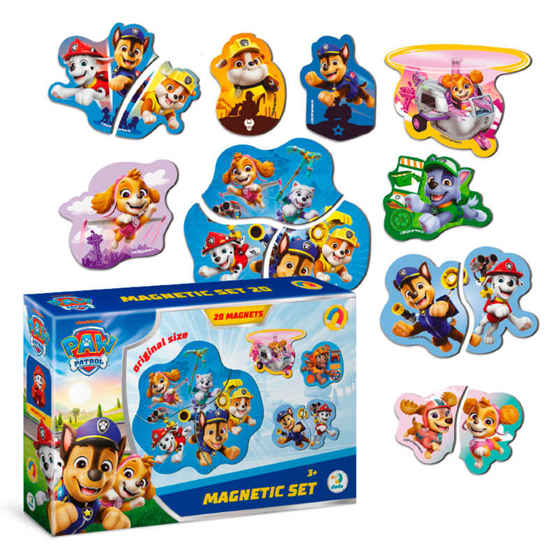 гр Набір магнітів "Paw Patrol. Щенята-рятівники" 200669 (32) "DoDo", 20 магнітів, в коробці