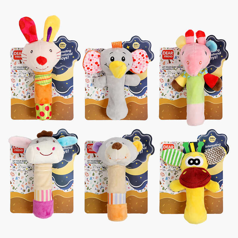 Брязкальце 688 M-1 /2/3/4/5/6 (168) текстильне, пискавка, шелесткі елементи, на листі