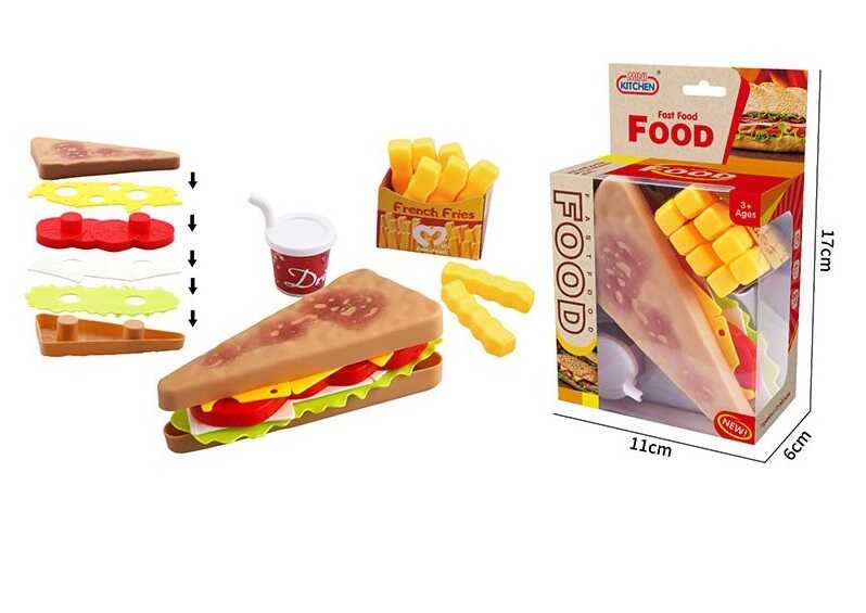 Набір продуктів 623-524 (216/2) тост з начинкою, картопля, напій, в коробці