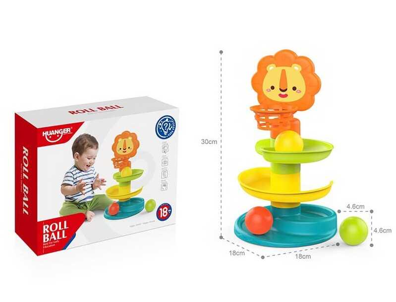 Гра з кулькою HE 8066 (24) “Левенятко”, 18х18х30 см, 3 кульки, в коробці