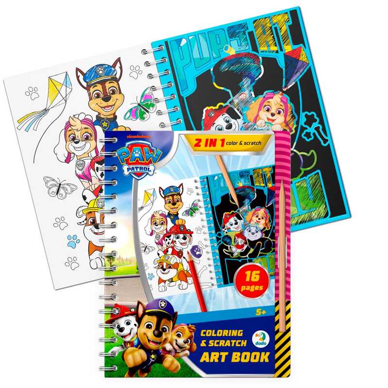 гр Набір для творчості 2в1. Розмальовки та гравюри "Грайся весь день" 200533 (1) "DoDo", 8 сторінок-розмальовок, 8 сторінок-гравюр, деревʼяний стилус