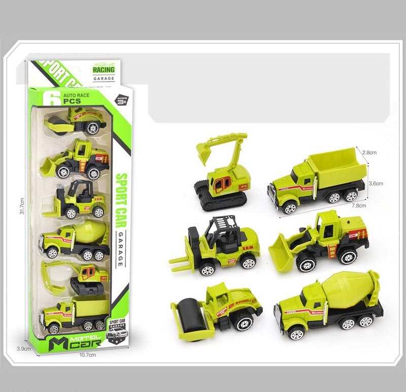 Спецтехніка XL 31706 B (120/2) 6 машин, металопластик, в коробці