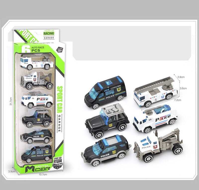 Набір машин XL 31506 E (120/2) 6 машин, металопластик, в коробці