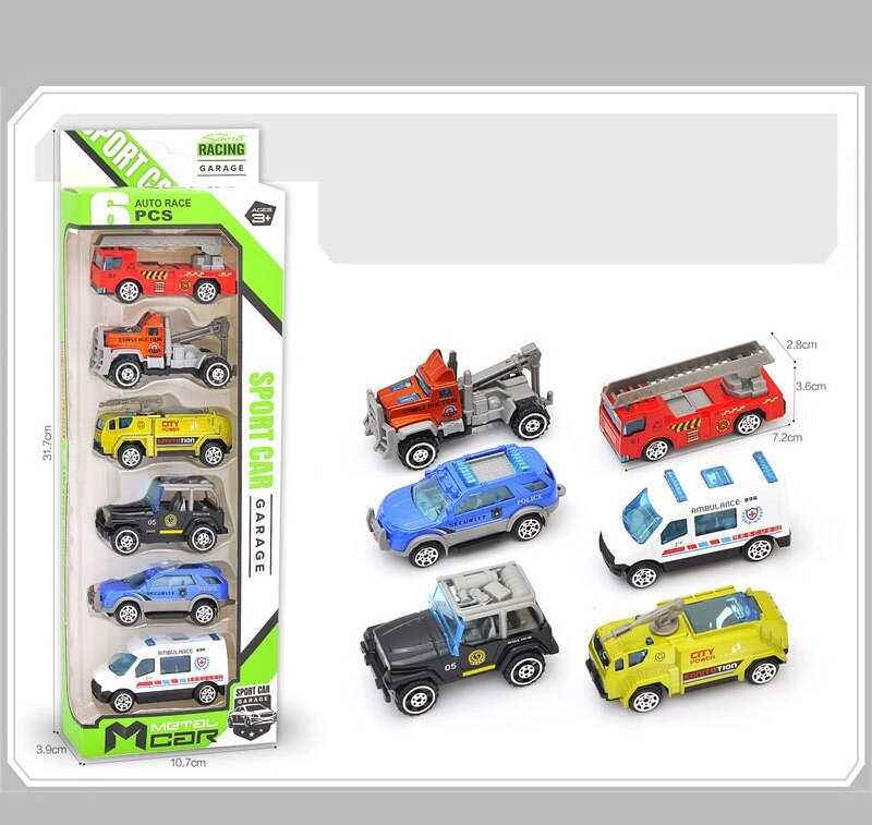 Набір машин XL 31506 A (120/2) 6 машин, металопластик, в коробці