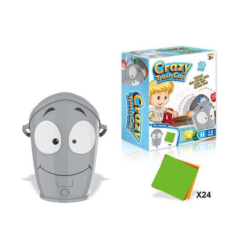 Розважальна гра 5053 (12) смітник, на батарейках, рухається в різні сторони, набір паперу, в коробці