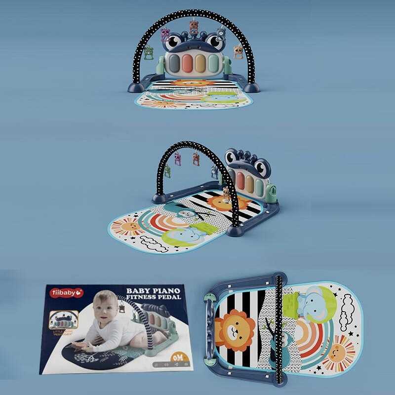 Килимок 88615-4 (36) піаніно, звуки, мелодії, підсвічування, 5 брязкалець, в коробці