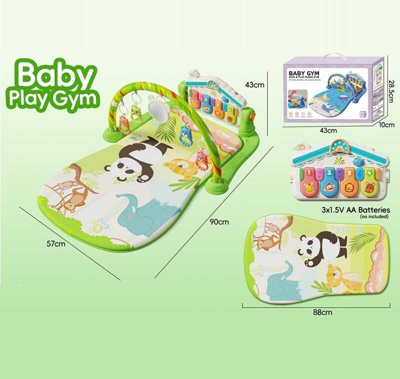 Килимок 8624 (30) звуки, мелодії, підсвічування, 5 підвісок, 4 брязкальця,  в коробці