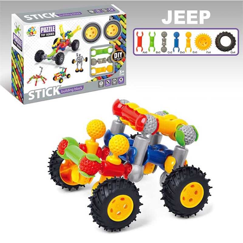 Конструктор SY 8807 (60/2) шарнірний, 25 елементів, гумові шини, діаметр коліс 5 см, в коробці