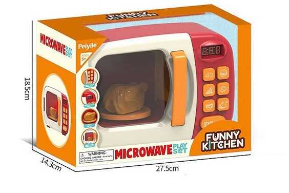 Мікрохвильова піч 6661-2 (24) звуки, підсвічується, муляж курки, в коробці