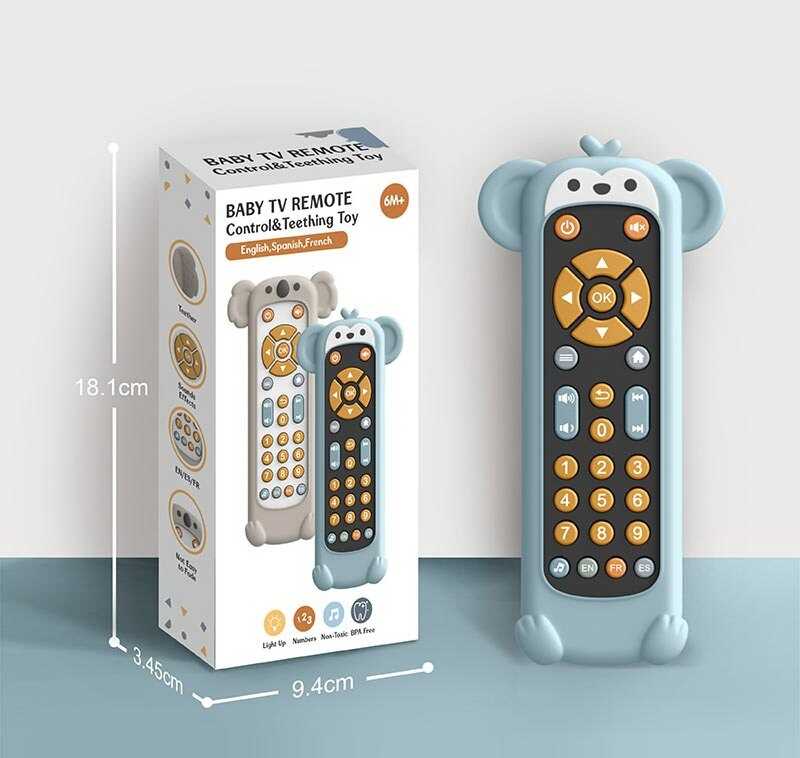 Пульт TT 608 (96) звуки, мелодії, озвучення цифр англійською, іспанською та французькою мовою, підсвічування, гумовий чохол, в коробці