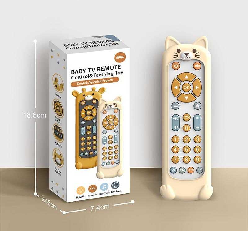 Пульт TT 610 (96) звуки, мелодії, озвучення цифр англійською, іспанською та французькою мовою, підсвічування, гумовий чохол, в коробці