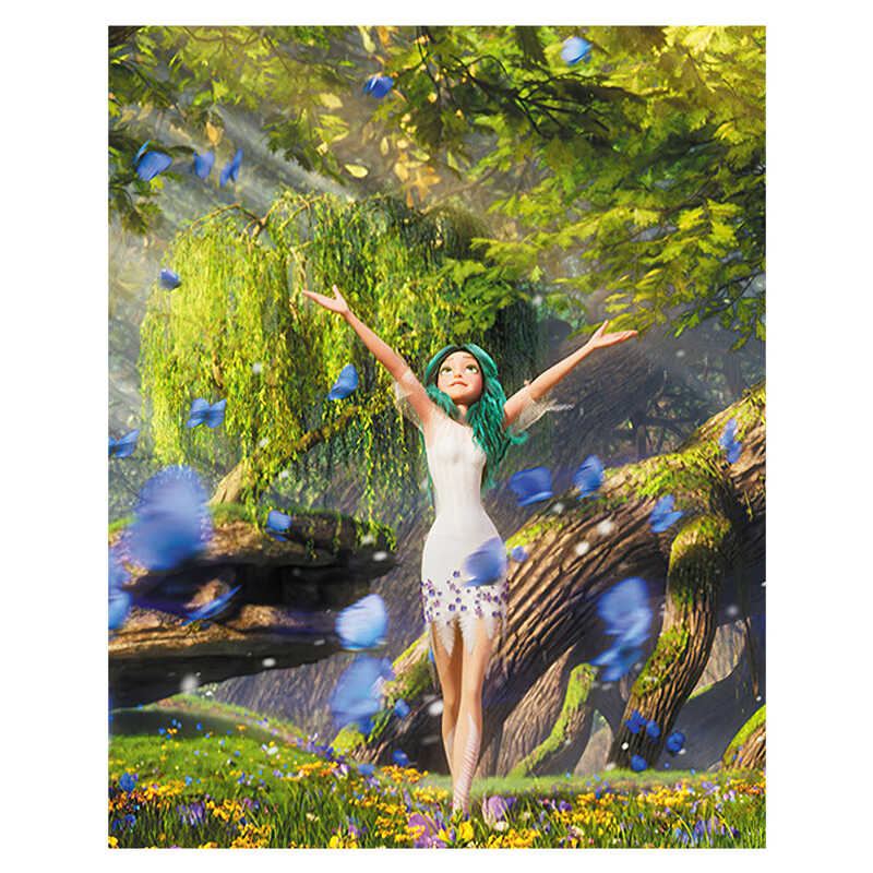 гр Картина за номерами "Мавка.Весняна" BS54049 (40) "Ранок", 3 пензлики, акрилові пронумеровані фарби, кріплення до стіни, в плівці