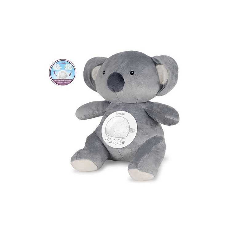 Нічник FM 666-70 (24) “Коала”, вбудований акумулятор, Type-C, сенсор плачу, проєктор, звуки, мелодія, підсвічування, у пакеті