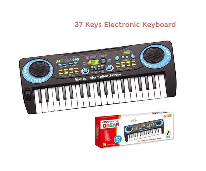 Синтезатор BD 9912 (36) від батарейок та від мережі, мікрофон, 5 демо, 8 тонів, 8 ритмів, запис і відтворення, звукові ефекти, в коробці