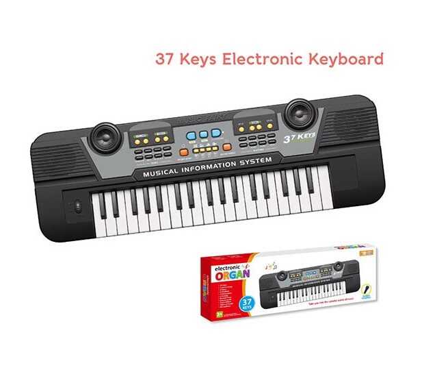 Синтезатор BD 9913 (36) від батарейок та від мережі, мікрофон, 5 демо, 8 тонів, 8 ритмів, запис і відтворення, звукові ефекти, в коробці