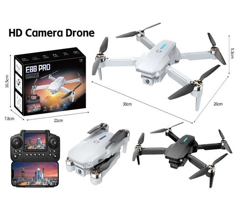 Квадрокоптер E 88 PRO Штрихкод = 80281 (36) в коробці