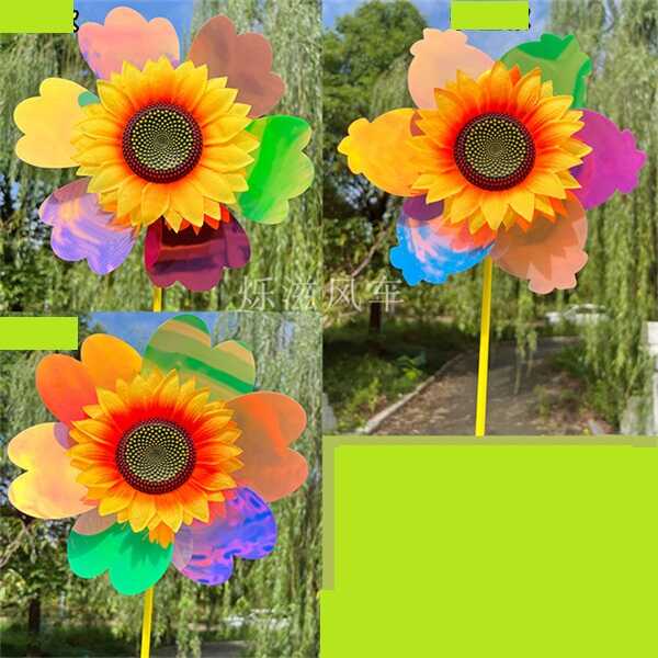 Вітрячок C 76067 (200) ЦІНА ЗА 1 ШТУКУ, паличка окремо х1 штука, "Квітка", висота 51 см, в пакеті, ВИДАЄТЬСЯ МІКС ВИДІВ