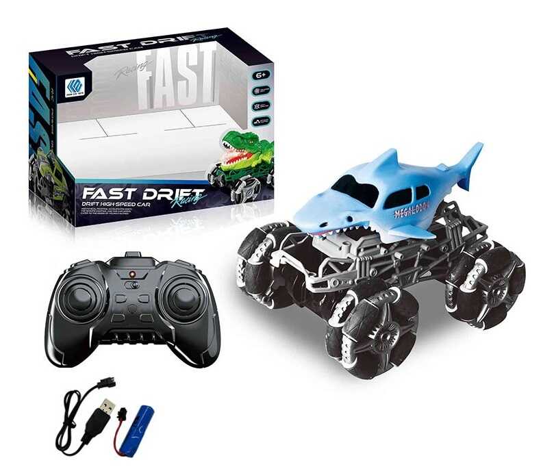 Машина на радіокеруванні ZC 008 S162 (24) “Акула”, роликові колеса, акум. 3.7V, пульт, звуки, музика, беззвучний режим, режим демонстрації, в коробці