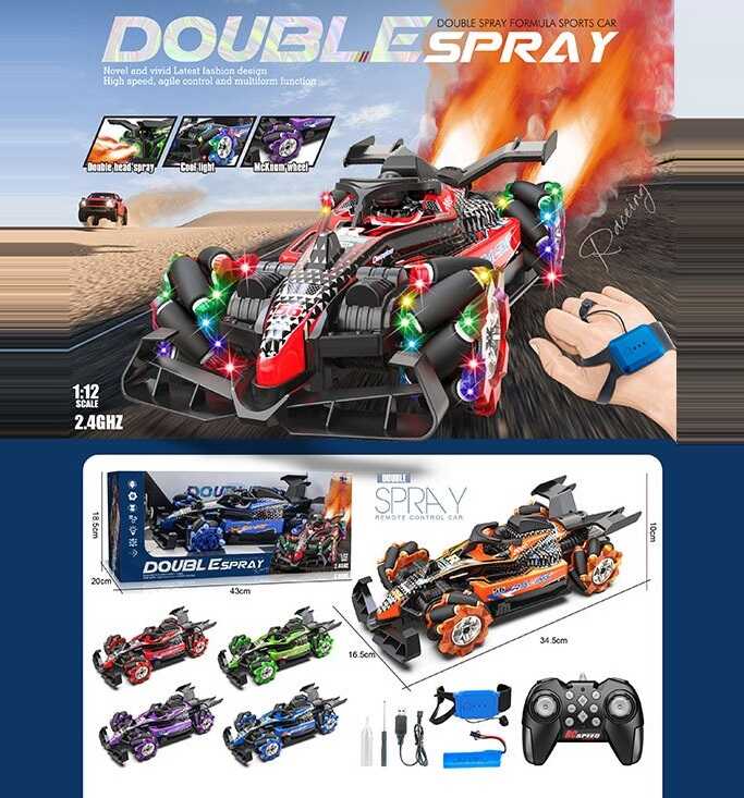 Машина на радіокеруванні 888-16 (20) 4 види, довж. 36 см, світло, звук, пара, масштаб 1:12, рух по діагоналі, акум. 3.7 V, пульт 2.4G, в коробці, МІКС