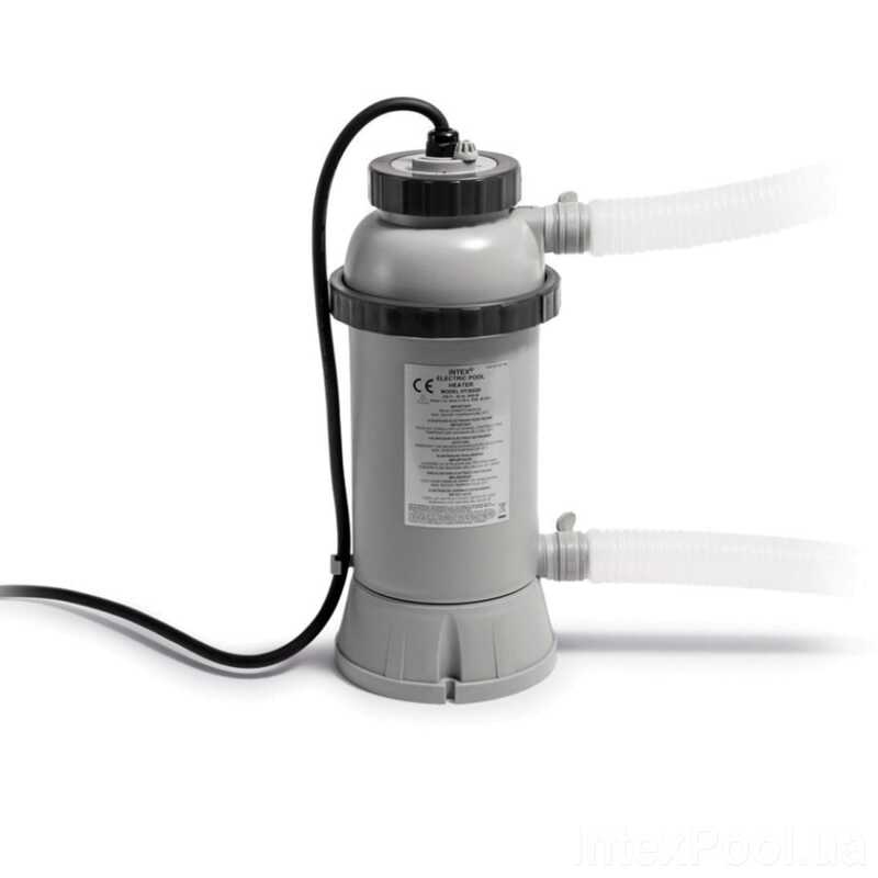 Intex Електронагрівач для басейну 28684 NP (1) працює від фільтр-насоса продуктивністю 2006/9463 л/год
