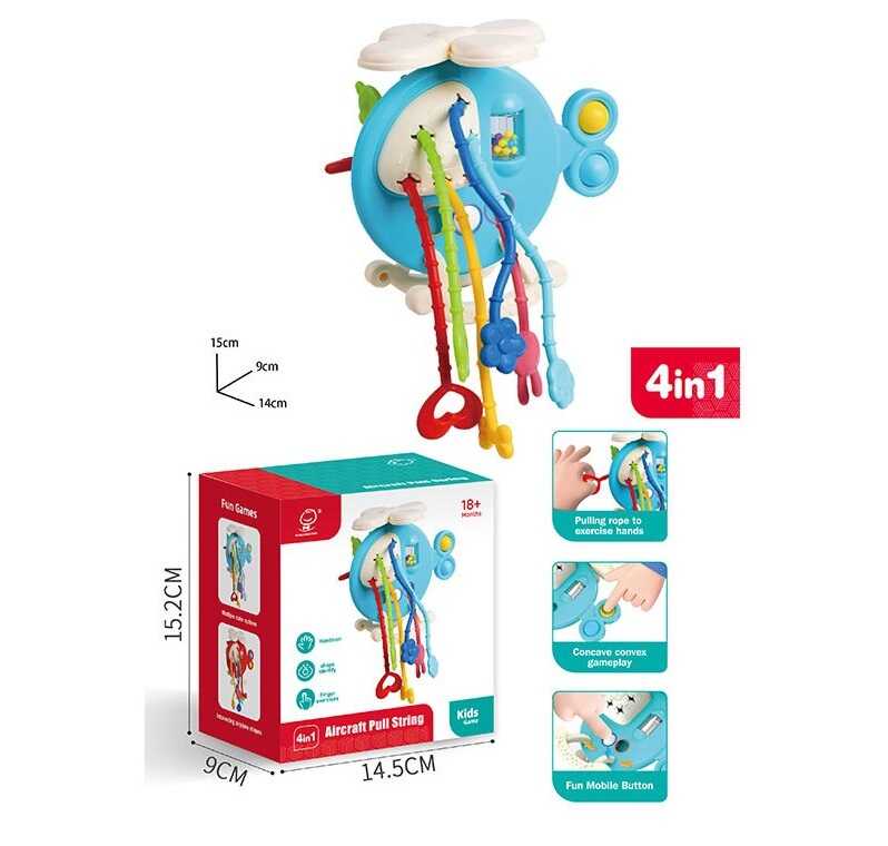 Брязкальце 1021 (120) поп-іт, гумові елементи, кульки, в коробці