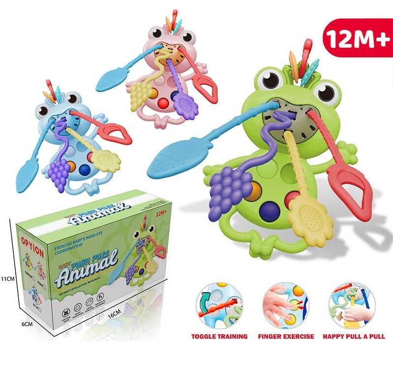 Брязкальце KLQ 2100-2 (96) поп-іт, гумові прорізувачі, ремінець на липучці, в коробці