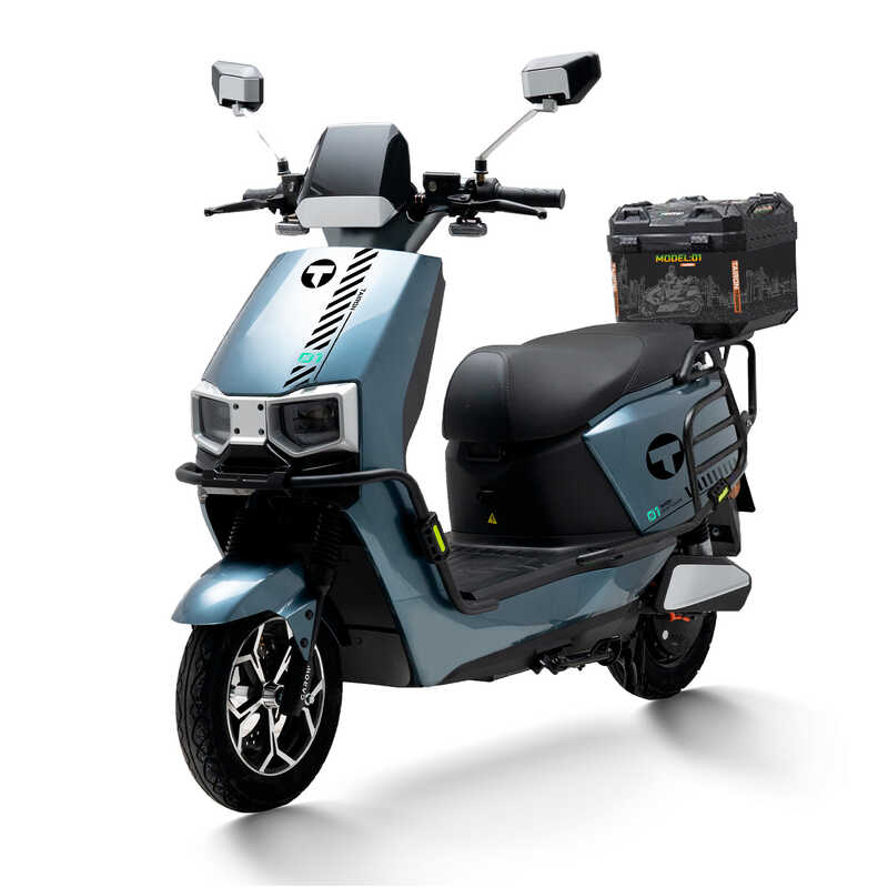 Електричний мопед Tairon TF-299537 (1) двигун 2000W, акумулятор графеновий 72V/38Ah, функція рекуперації, кофер, в коробці