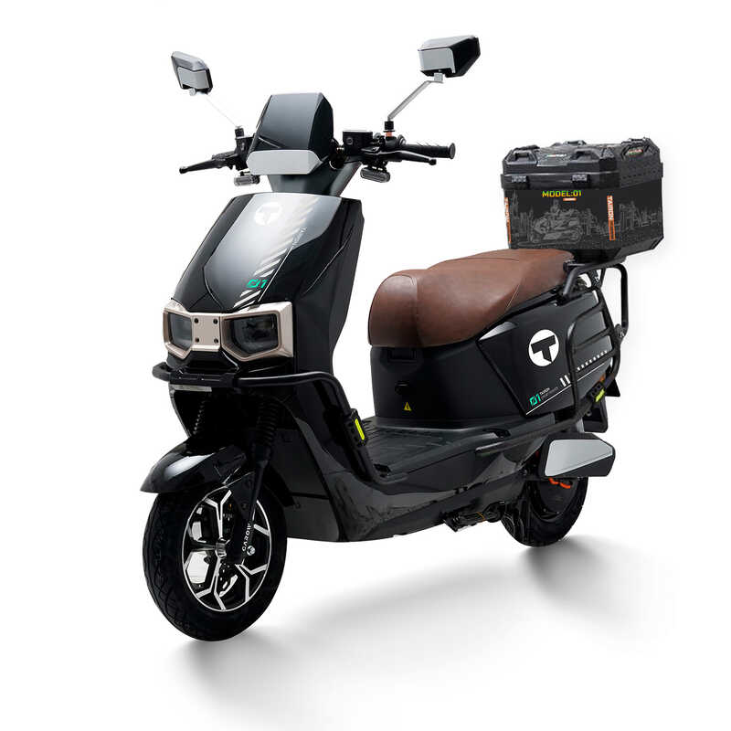 Електричний мопед Tairon TF-673024 (1) двигун 2000W, акумулятор графеновий 72V/38Ah, функція рекуперації, кофер, в коробці