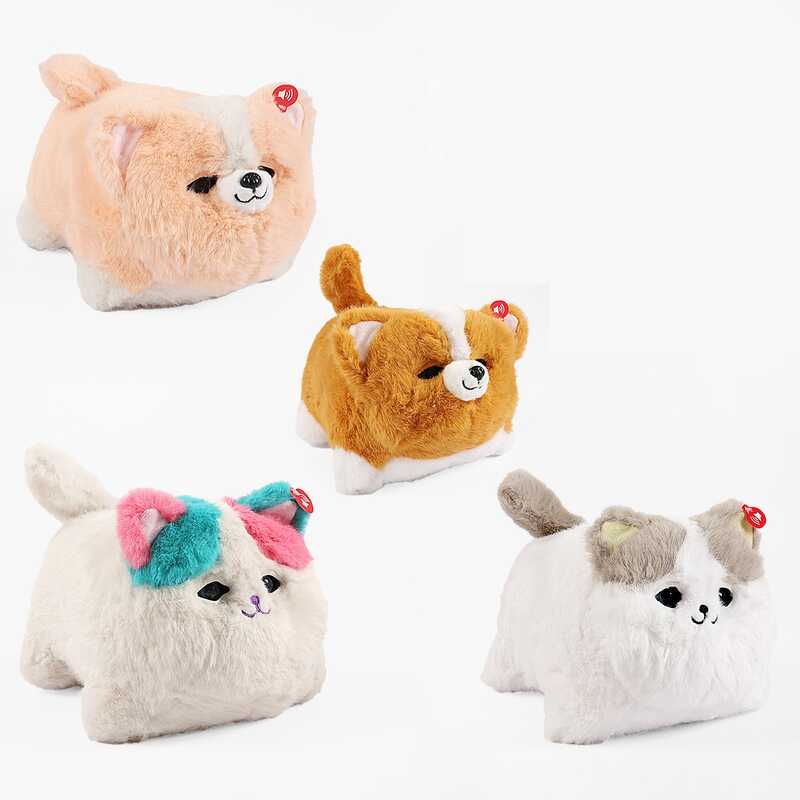 Інтерактивна тваринка M 17049 (40) звуки, кліпає очима, рухає хвостом, запис голосу, в пакеті ВИДАЄТЬСЯ МІКС ВИДІВ