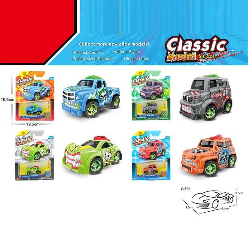 Машинка XG 879-006 B (360/2) 4 види, металопластик, інерція, на листі, ВИДАЄТЬСЯ МІКС ВИДІВ