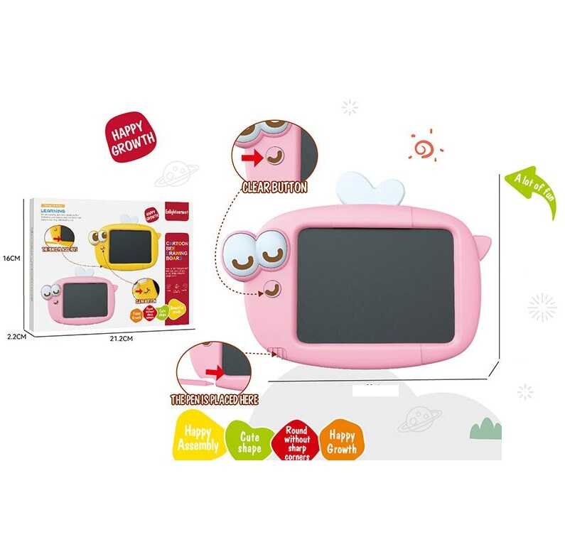 Дошка для малювання 99-25 P (144) розмір: 21.5х15.5 см, LCD - екран, кольоровий малюнок, стилус, кнопка стирання, в коробці
