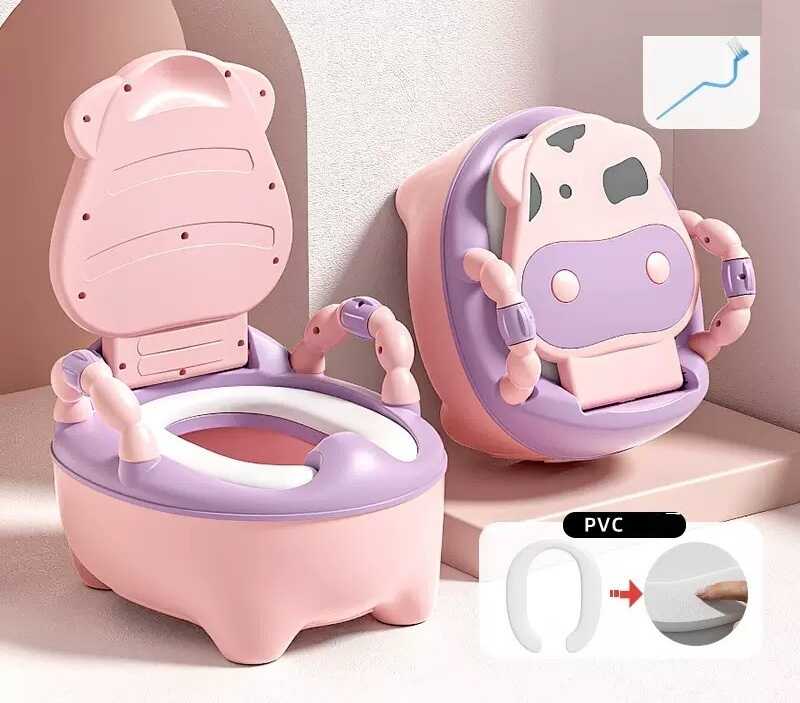 гр Горщик дитячий Bimbo 8236-48 (1) розмір: 32х22х36 см, колір Рожевий, м`яке сидіння, в коробці