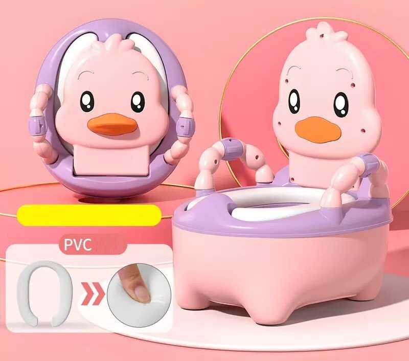 гр Горщик дитячий Bimbo 2841-35 (1) розмір: 32х22х36 см, колір Рожевий, м`яке сидіння, в коробці