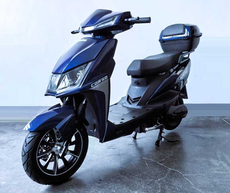 Електричний мопед Corso Fire FR-182964 (1) + 1 ЯЩИК АКУМ, двигун 1800W, акумулятор графеновий 72V/32Ah, в коробці