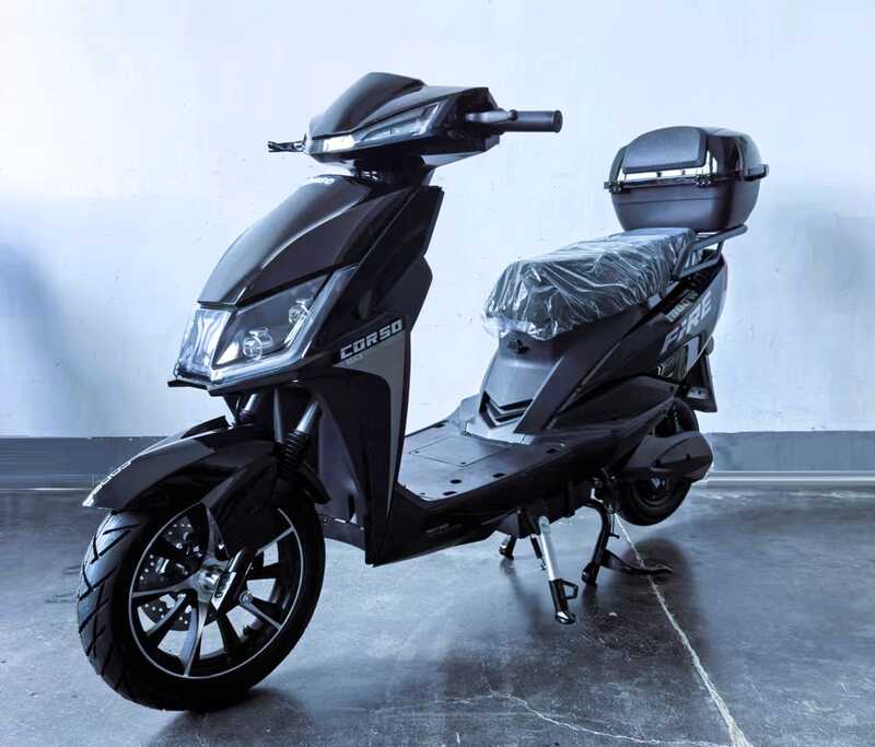 Електричний мопед Corso Fire FR-176669 (1) + 1 ЯЩИК АКУМ, двигун 1800W, акумулятор графеновий 72V/32Ah, в коробці