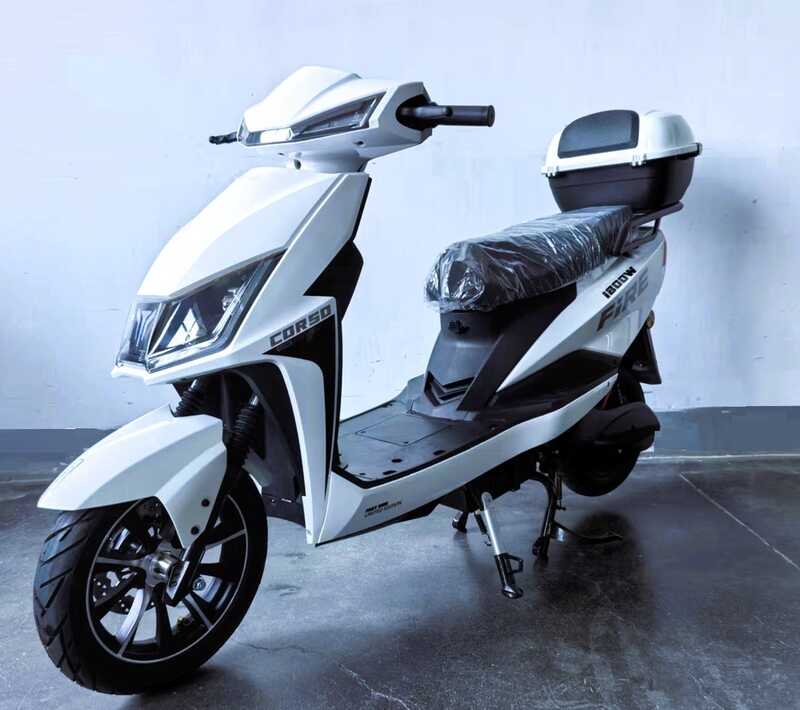 Електричний мопед Corso Fire FR-100699 (1) + 1 ЯЩИК АКУМ, двигун 1800W, акумулятор графеновий 72V/32Ah, в коробці