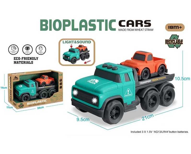 Набір машин 933-953 AM (96/2) 2 машинки, звуки, мелодія, підсвічування, з біопластику, в коробці