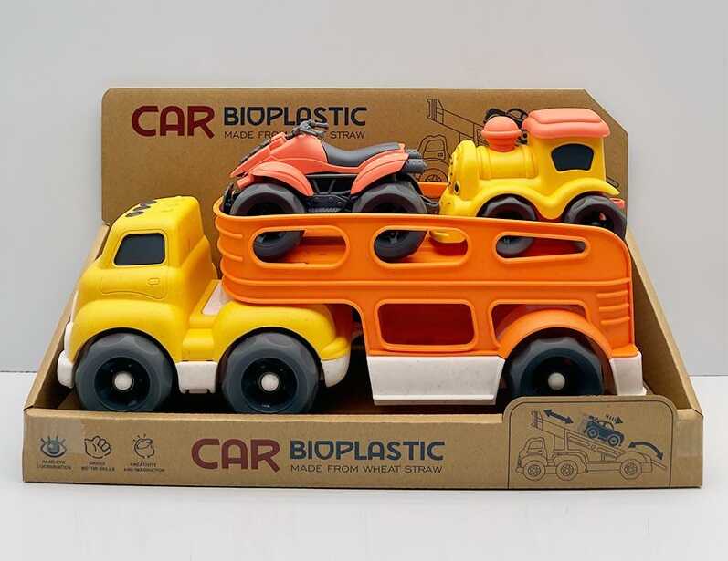 Трейлер 933-675 AM (48) звуки, мелодія, підсвічування, квадроцикл, потяг, з біопластику, в коробці