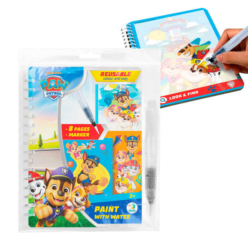 гр Водні розмальовки "Вихідні" 200629 (30) "DoDo", 8 сторінок, водний маркер, гра на пошук предметів, в пакеті