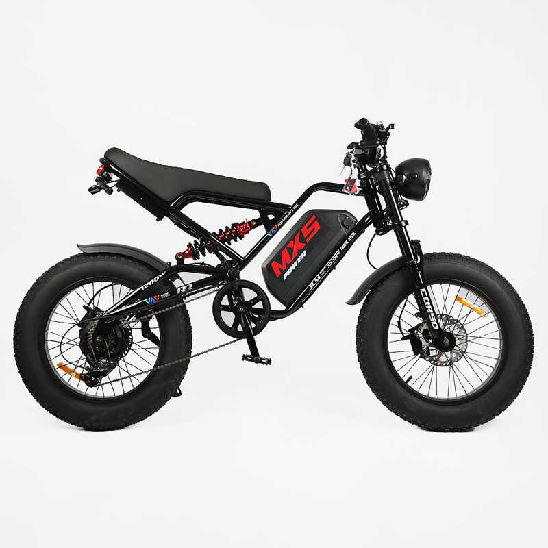 Електрофетбайк Corso «MX-5 Power» 20" дюймів MX-93440 (1) рама сталева, двигун 1200W, акумулятор 60V25AH, у коробці