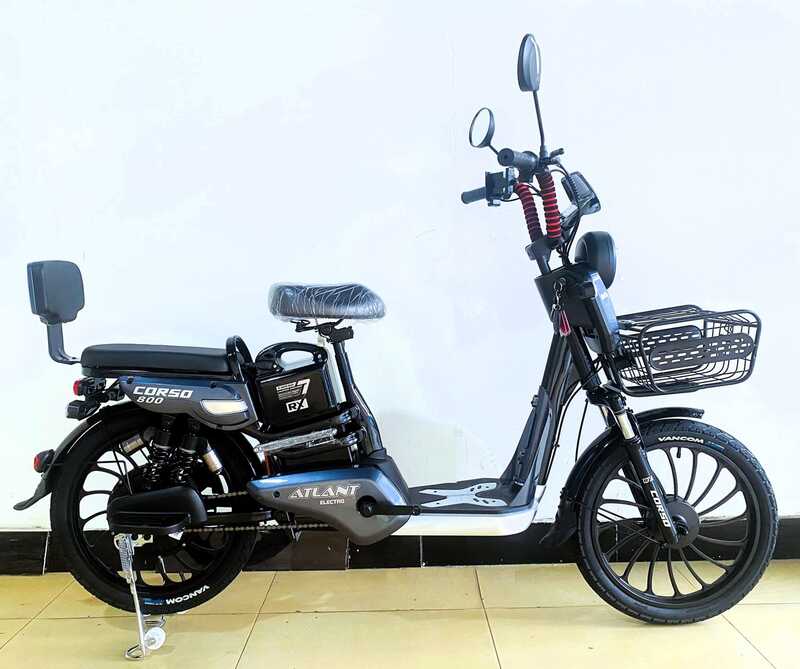 Електровелосипед Corso «Atlant» 20" дюймів TL-32966 (1) рама сталева, двигун 800W, акумулятор 48V20AH, корзина, у коробці