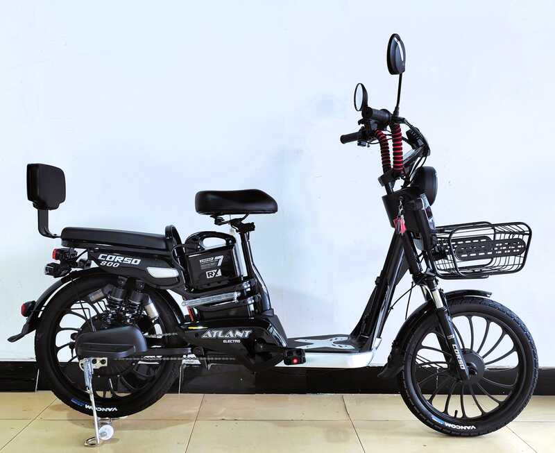 Електровелосипед Corso «Atlant» 20" дюймів TL-11547 (1) рама сталева, двигун 800W, акумулятор 48V20AH, корзина, у коробці