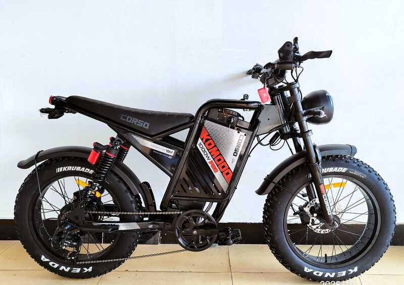 Електрофетбайк Corso «Komodo Pro» 20" дюймів KD-36099 (1) рама сталева, двигун 1000W, акумулятор літієвий 48V21AH, у коробці