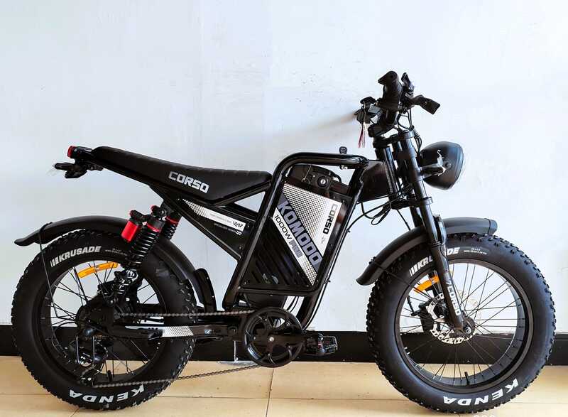 Електрофетбайк Corso «Komodo Pro» 20" дюймів KD-74260 (1) рама сталева, двигун 1000W, акумулятор літієвий 48V21AH, у коробці