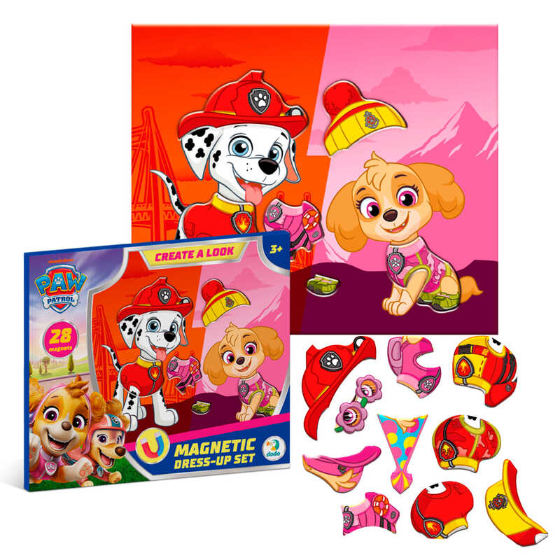 гр Магнітна гра одягалка "Маршал і Скай"  200699 (60) "Dodo", магнітна планшетка, 28 магнітів, в коробці