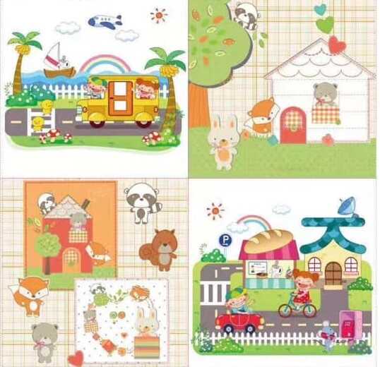 Килимок-пазл M 20348 (15) 4 м`які елементи, матеріал: EVA, розмір пазла:61x61х1 см, в плівці