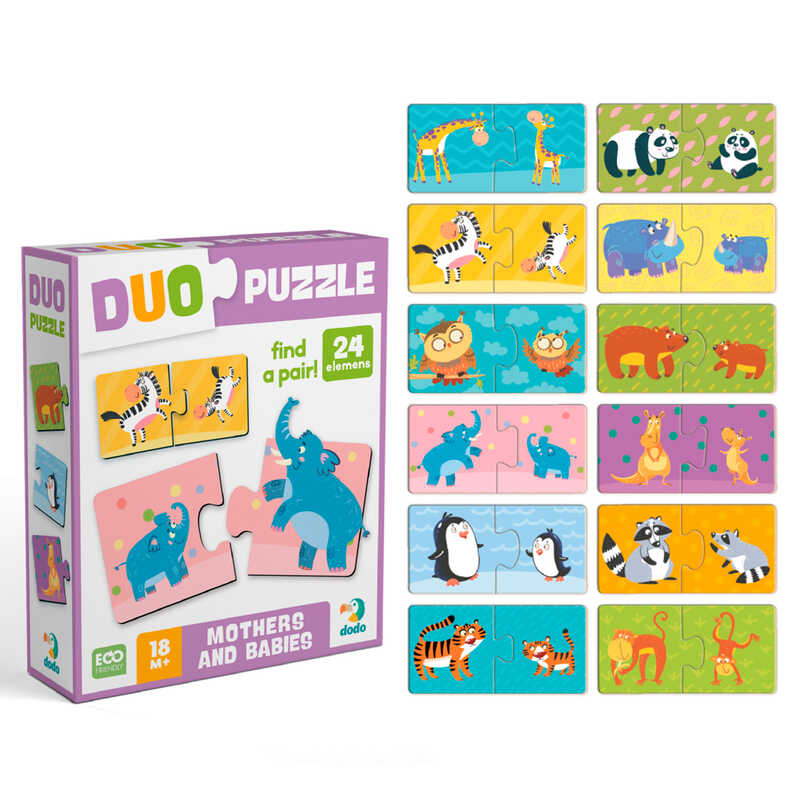 гр Пазл ДУО "Мама і малюк"  300692 (120)  "Dodo", 24 елемента, в коробці