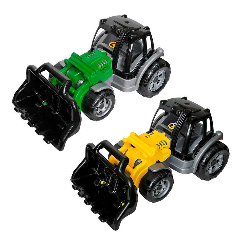 гр Трактор "МAX" з ковшем 40102 два кольори (4)  "Tigres",  розмір:  51х26х23 см, навісне обладнання, рельєфні колеса