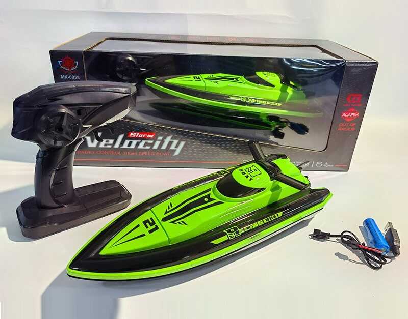 Катер на радіокеруванні MX-0058-5 (12) акумулятор 3.7 V, USB-кабель, пульт керування на батарейках, водонепроникний, в коробці